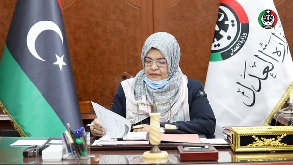 وزيرة العدل تدعو لتعزيز التعاون القضائي العربي لمواجهة الجريمة وزيرة العدل حليمة إبراهيم