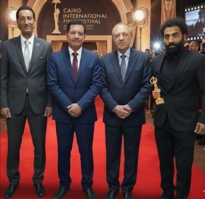 المخرج أحمد بوجي في مهرجان نقابة المهن التمثيلية