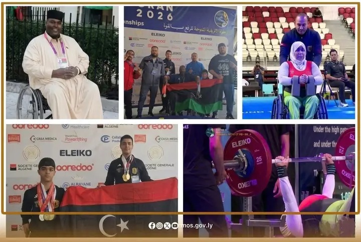 وزارة الرياضة تهنئ أبطال المنتخب الوطني لرفع الأثقال البارالمبية Img 1