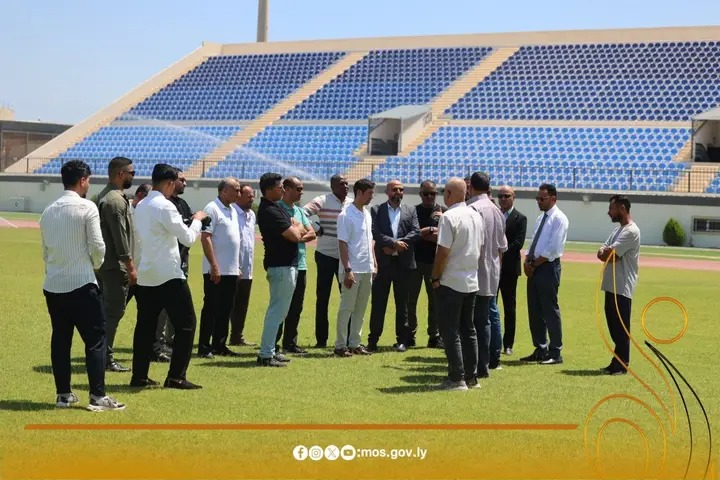 وزير الرياضة يواصل جولاته الميدانية من مصراتة Img 1