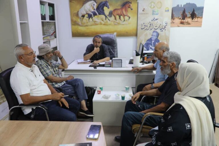 رئيس الهيئة العامة للسينما والمسرح يتابع تجهيز أكبر معرض تشكيلي ليبي 750848041 1600310128397830 7661362086896599512 n