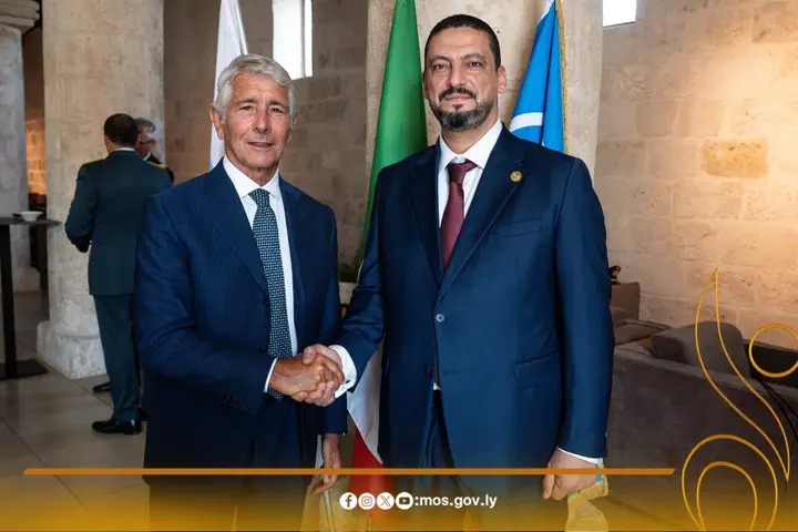برغش يبحث في روما تعزيز التعاون الرياضي مع نظيره الإيطالي Img 1